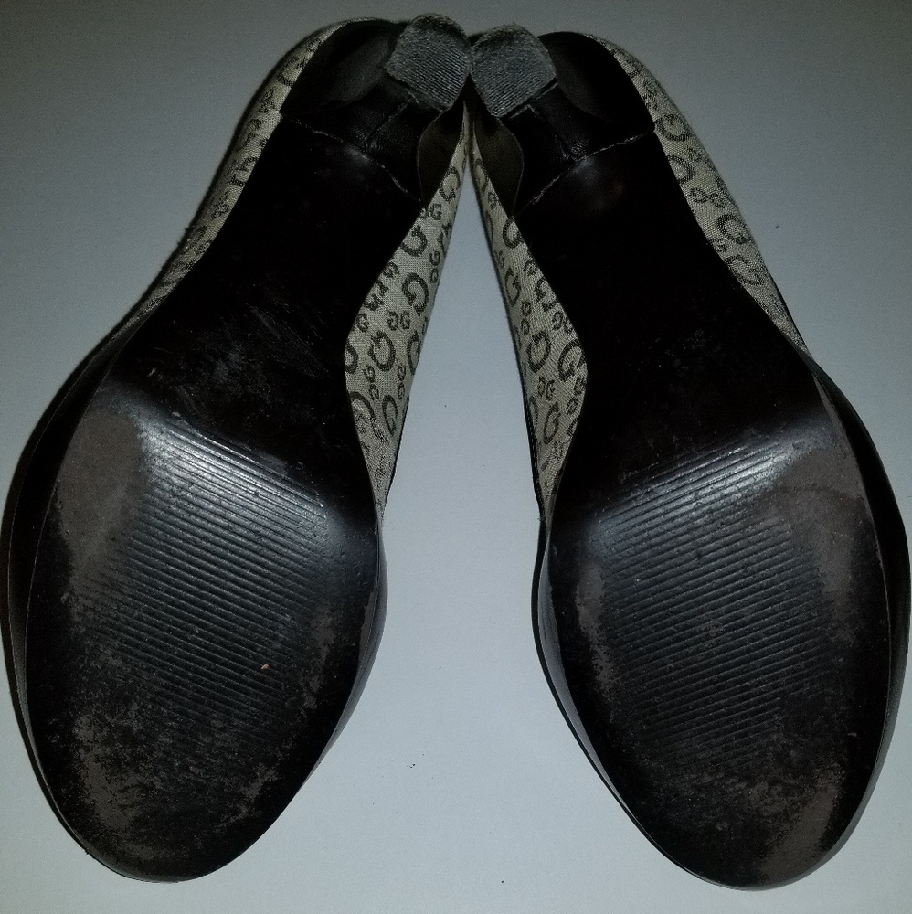 Guess Natural Multi Fabric Platform Shoes - image 4